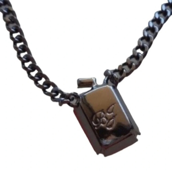 BETSEY JOHNSON Jack-o-Lantern Hematite & Crystal Pumpkin Necklace Halloween NWT - Picture 4 of 7